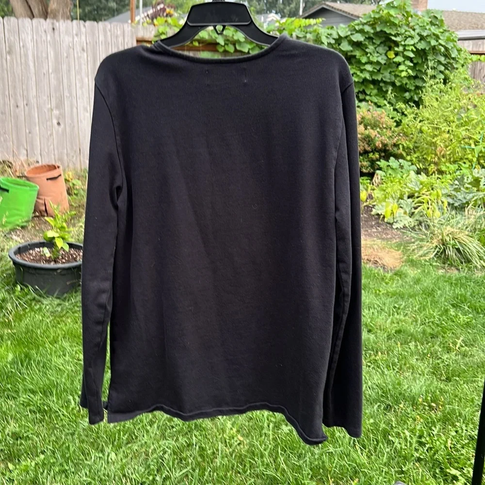 Everlane Black Long Sleeve Top - Picture 4 of 11